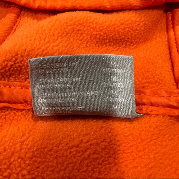 Columbia Hayden Summit Hybrid Zip Jacket Kids M (10/12) Orange Gray youth fleece - Picture 6 of 9